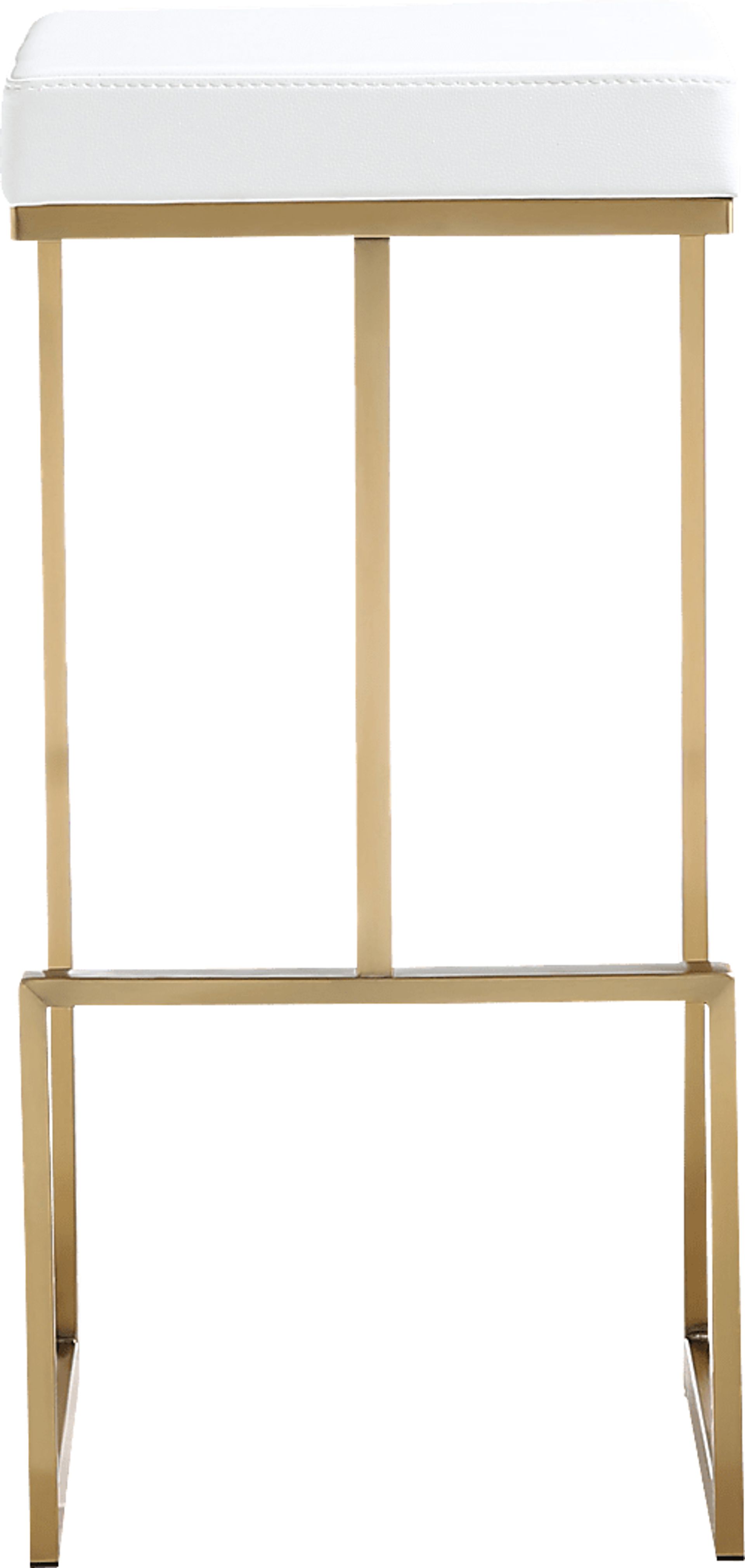 Isellan White Barstool, Set of 2 - Image 2