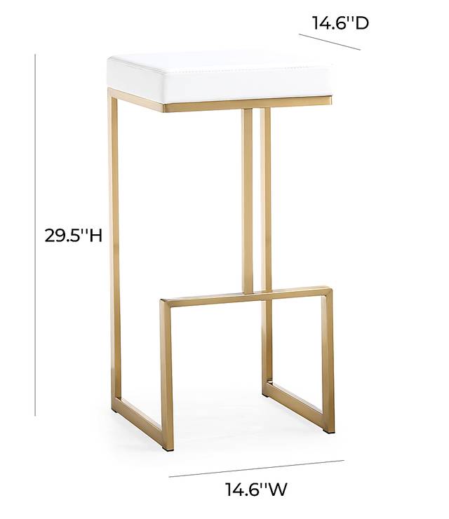 Isellan White Barstool, Set of 2 - Thumbnail - Image 8
