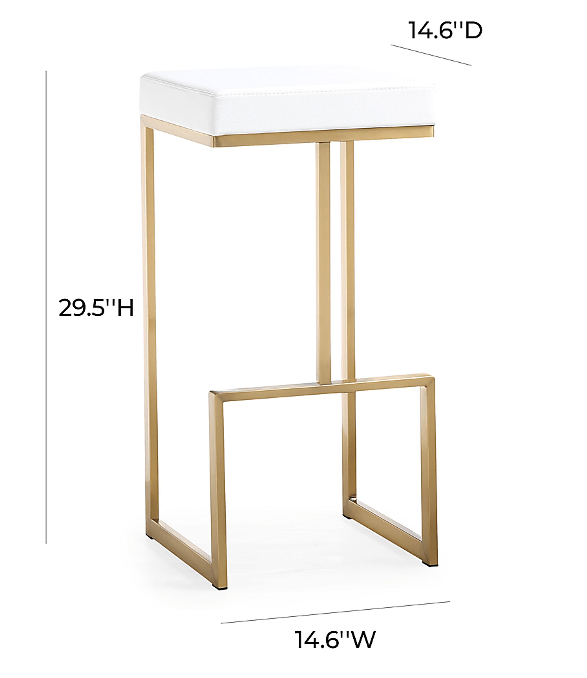 Isellan White Barstool, Set of 2 - Image 8