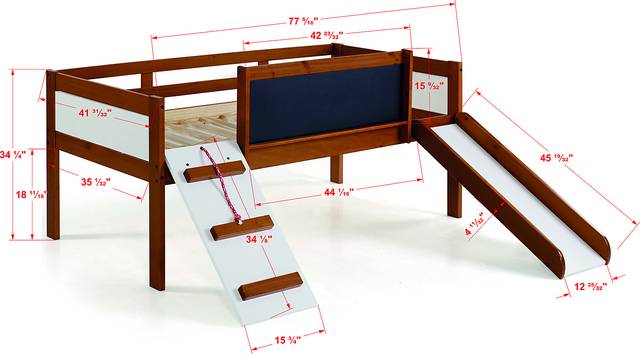 Isherwood Brown Twin Low Loft Bed - Thumbnail - Image 9