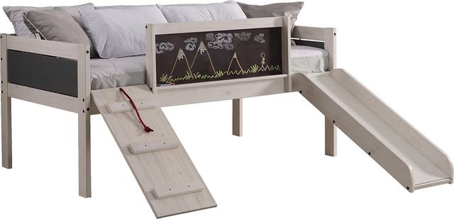 Isherwood Dark Gray Twin Low Loft Bed - Thumbnail - Image 1