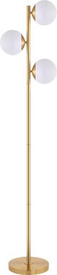 Isidore Cay Gold Floor Lamp
