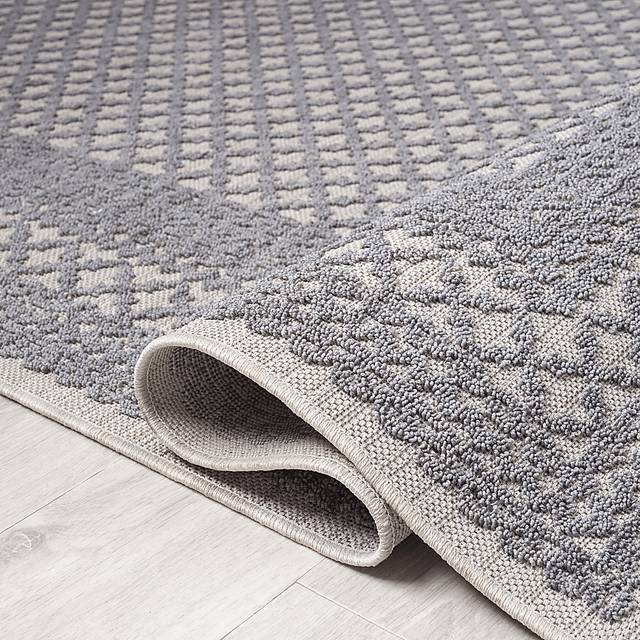 Isioco Blue 7'10 x 9'10 Indoor/Outdoor Rug - Thumbnail - Image 3