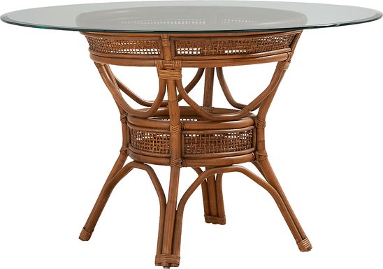Isla Bay Brown Round Dining Table