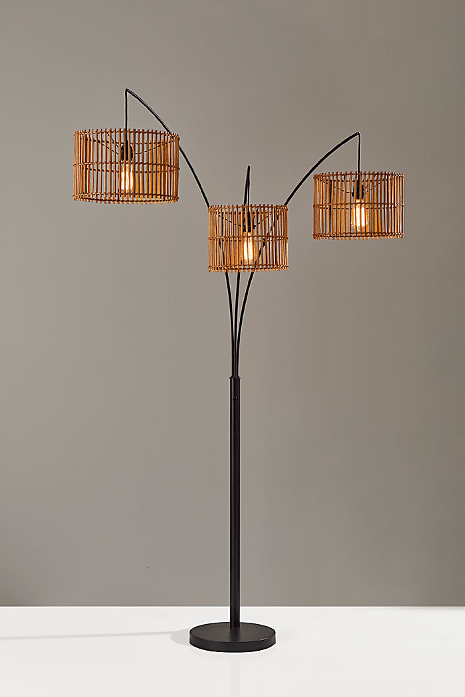 Isla Way Bronze Arc Floor Lamp - Image 9