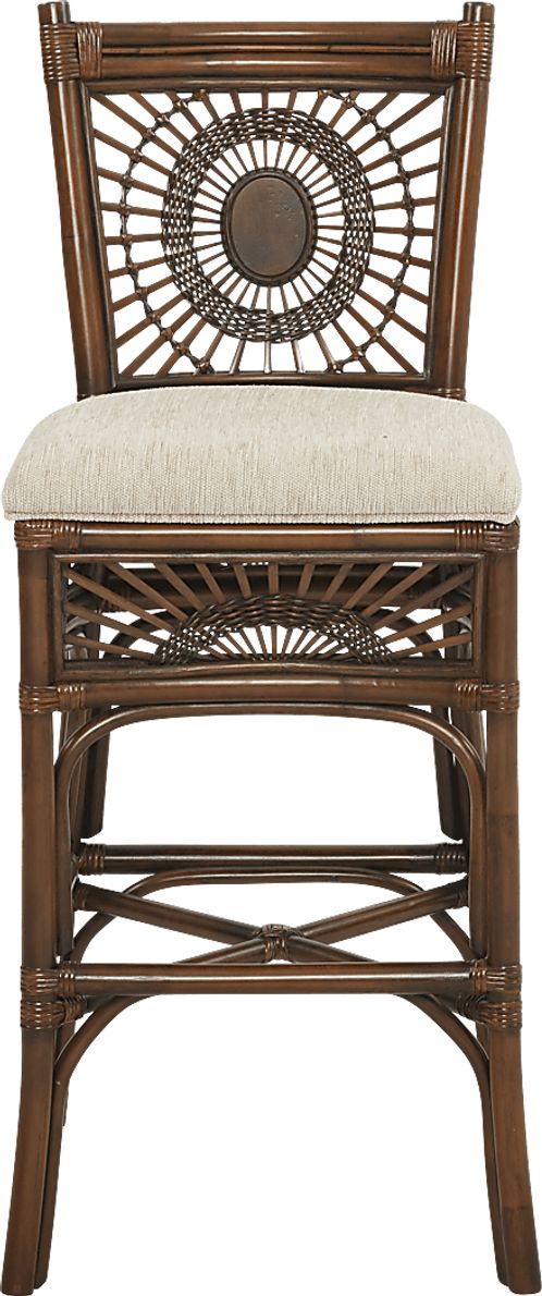 Island Sunrise Brown Barstool