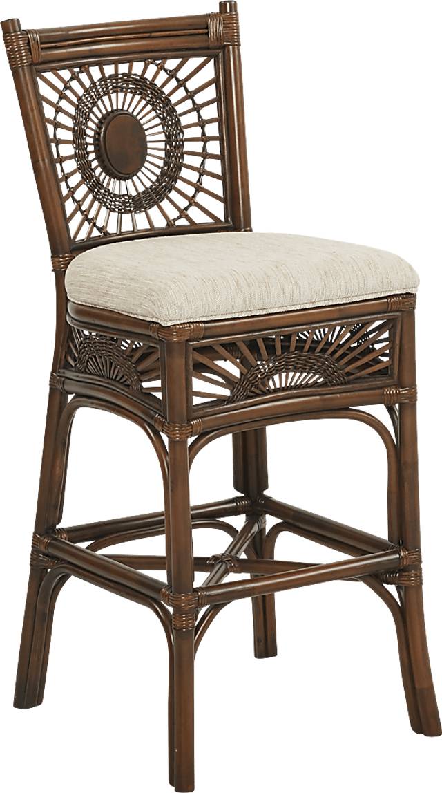 Island Sunrise Brown Barstool - Thumbnail - Image 1