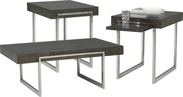 Isleen Gray 3 Pc Table Set - Thumbnail - Image 1