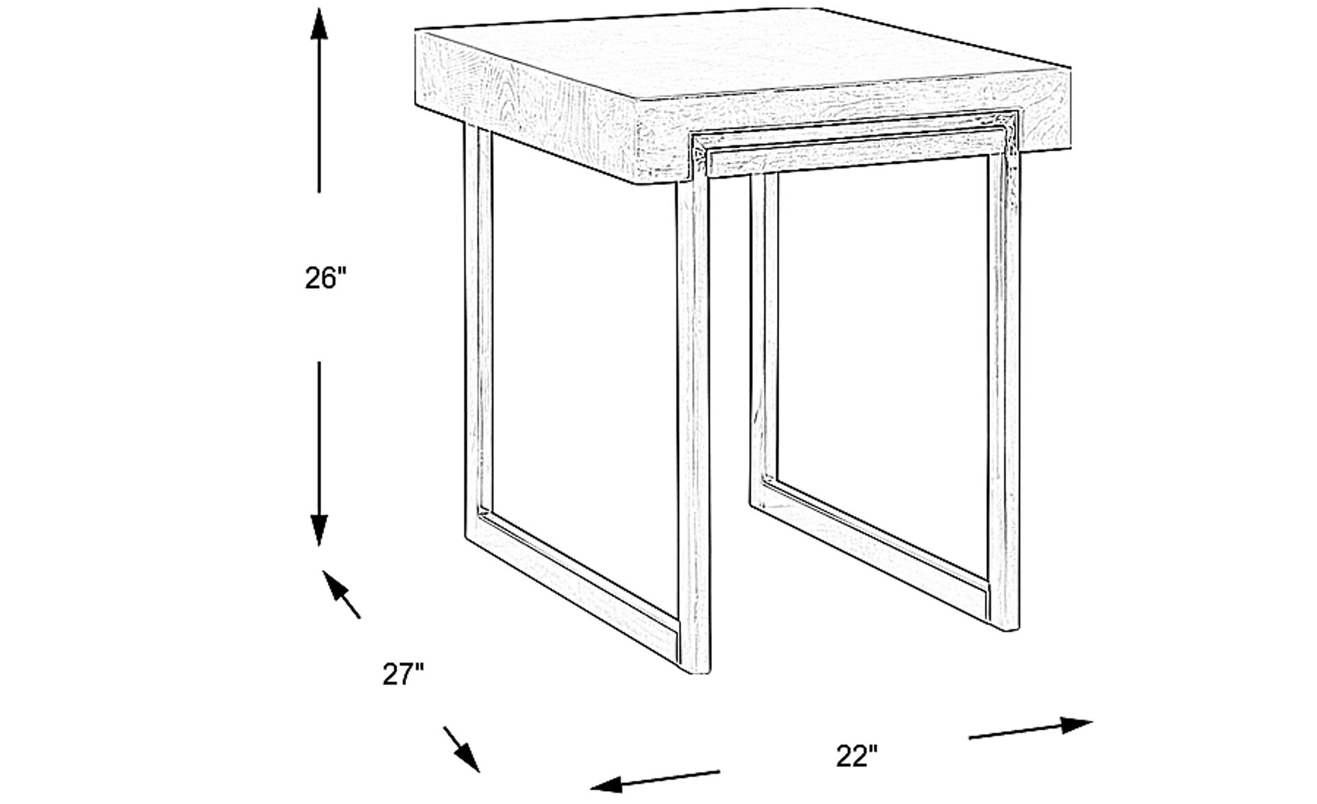 Dimension Image. Please refer to the Dimension Tab on this page for dimension details.