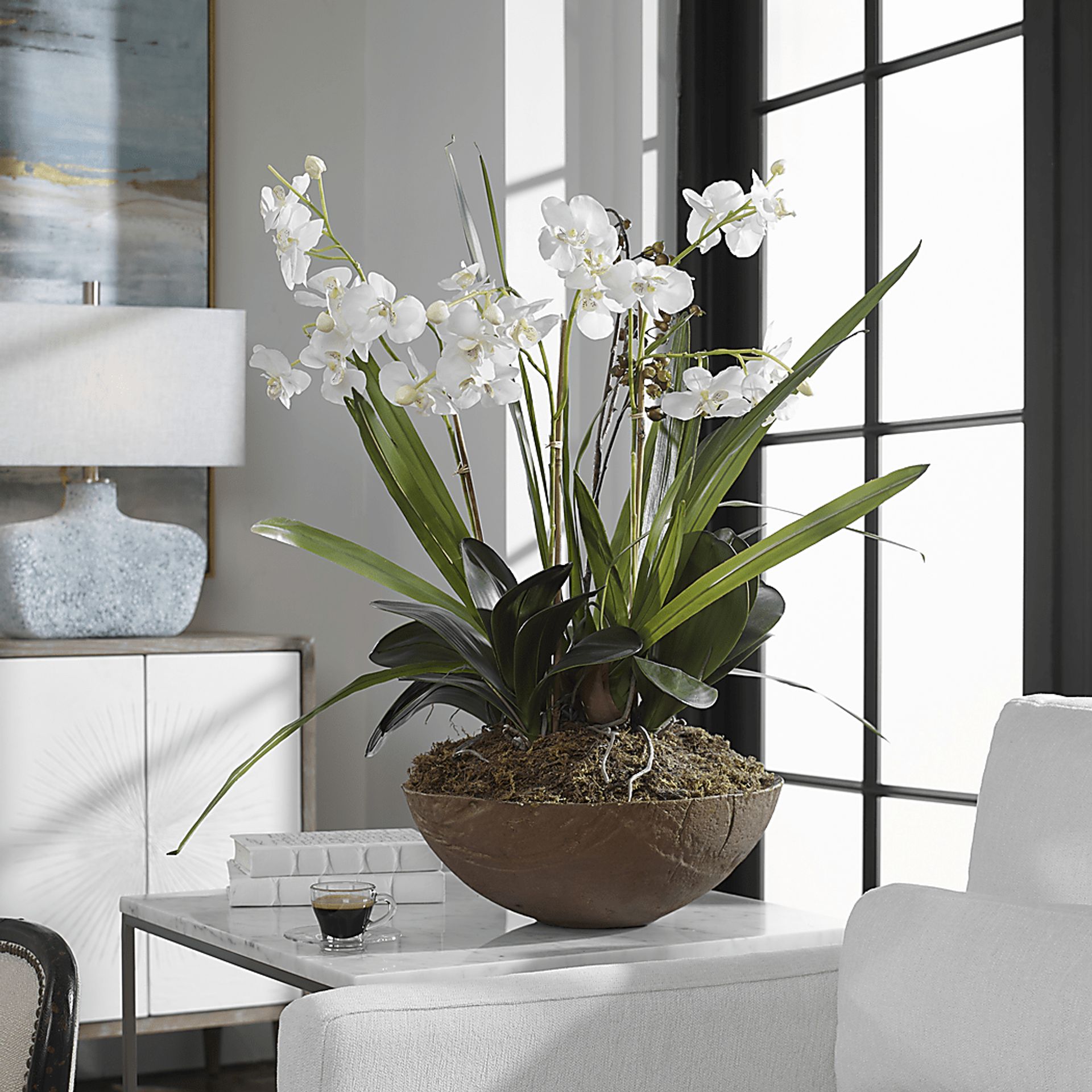 Islewood White Faux Orchid - Image 3