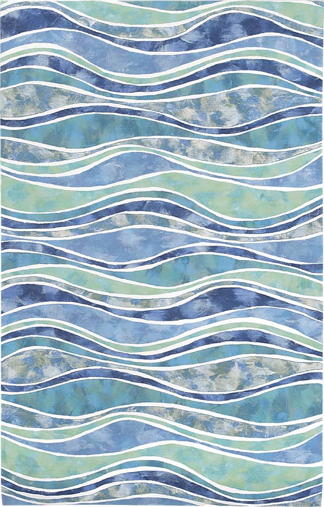 Isleworth Blue 8' x 10' Indoor/Outdoor Rug - Thumbnail - Image 1