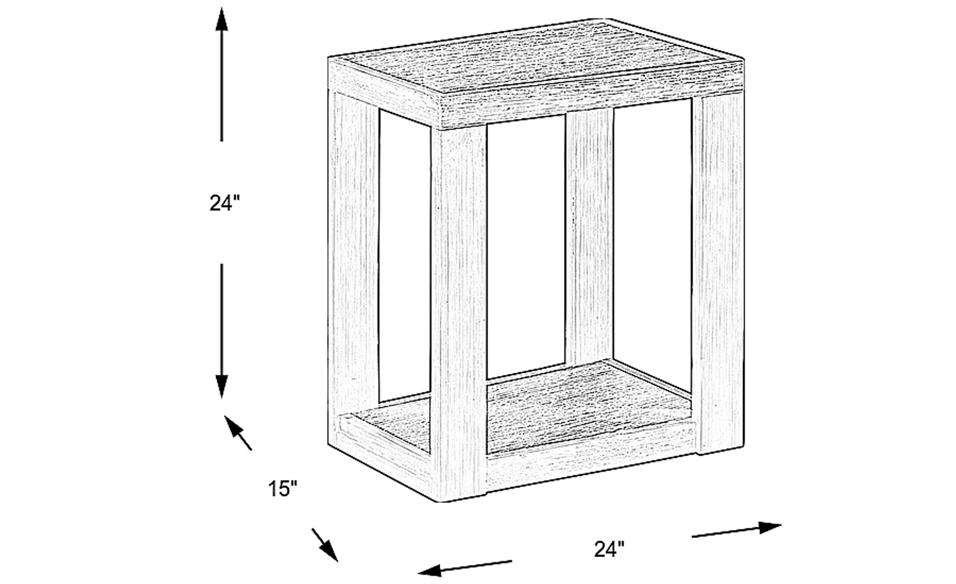 Dimension Image. Please refer to the Dimension Tab on this page for dimension details.