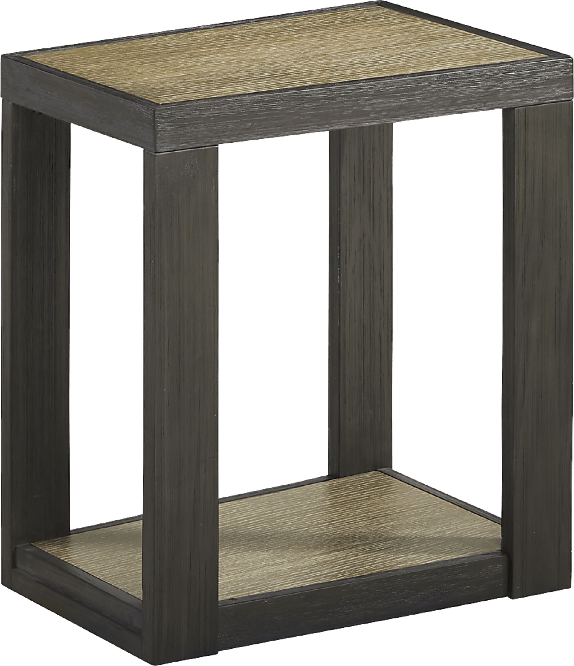 Isley Dark Brown Chairside Table - Image 1