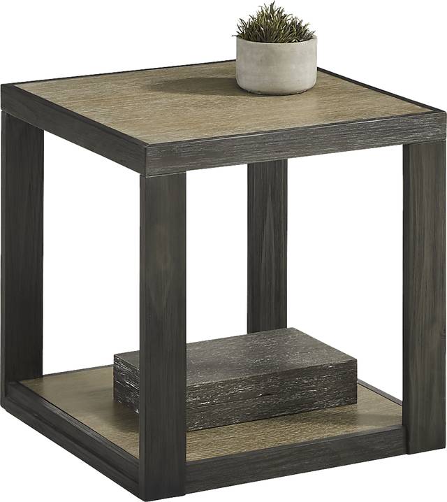 Isley Dark Brown End Table - Thumbnail - Image 2