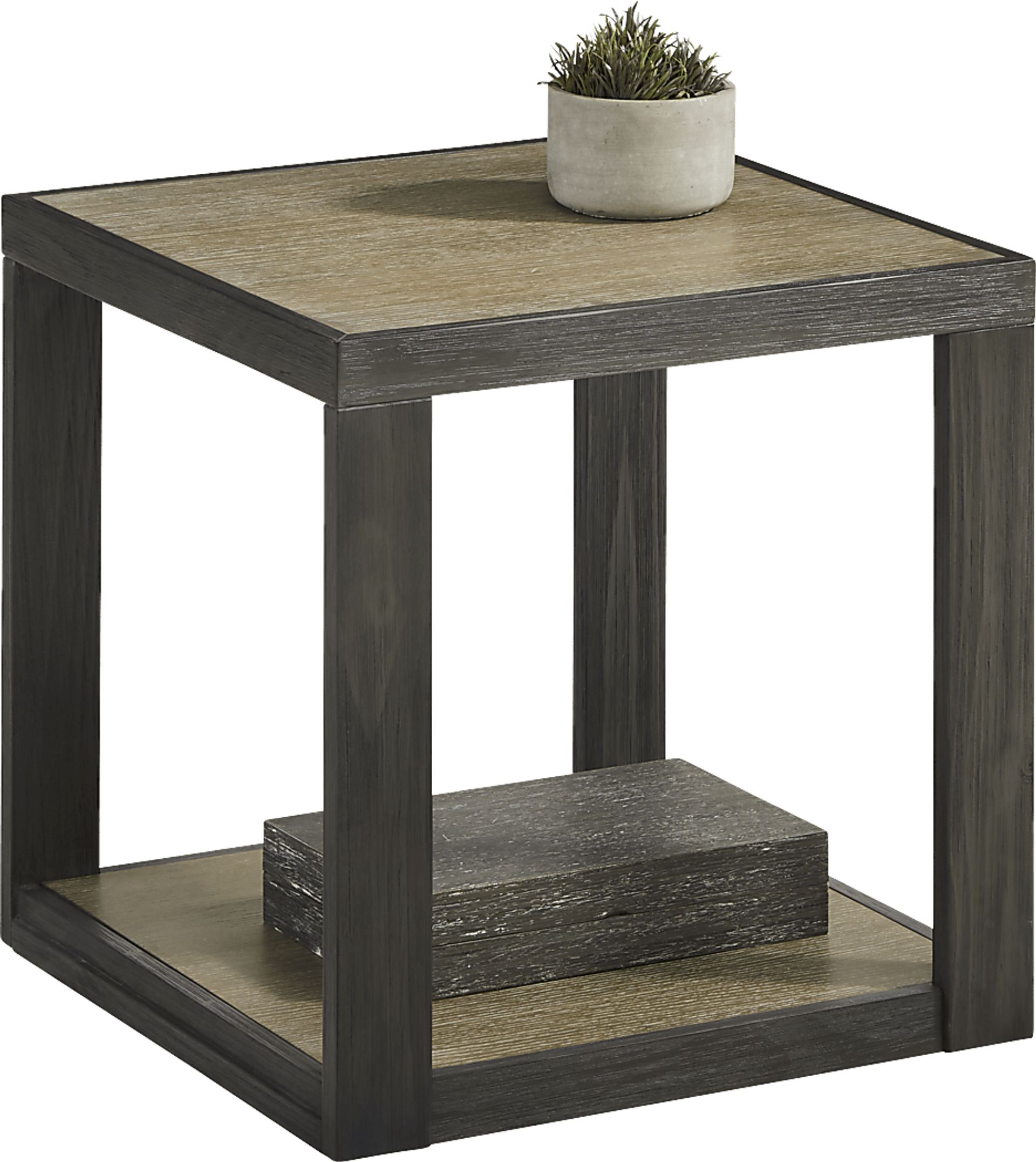 Isley Dark Brown End Table - Image 2