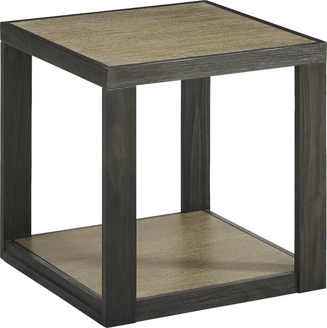 Isley Dark Brown End Table - Thumbnail - Image 1