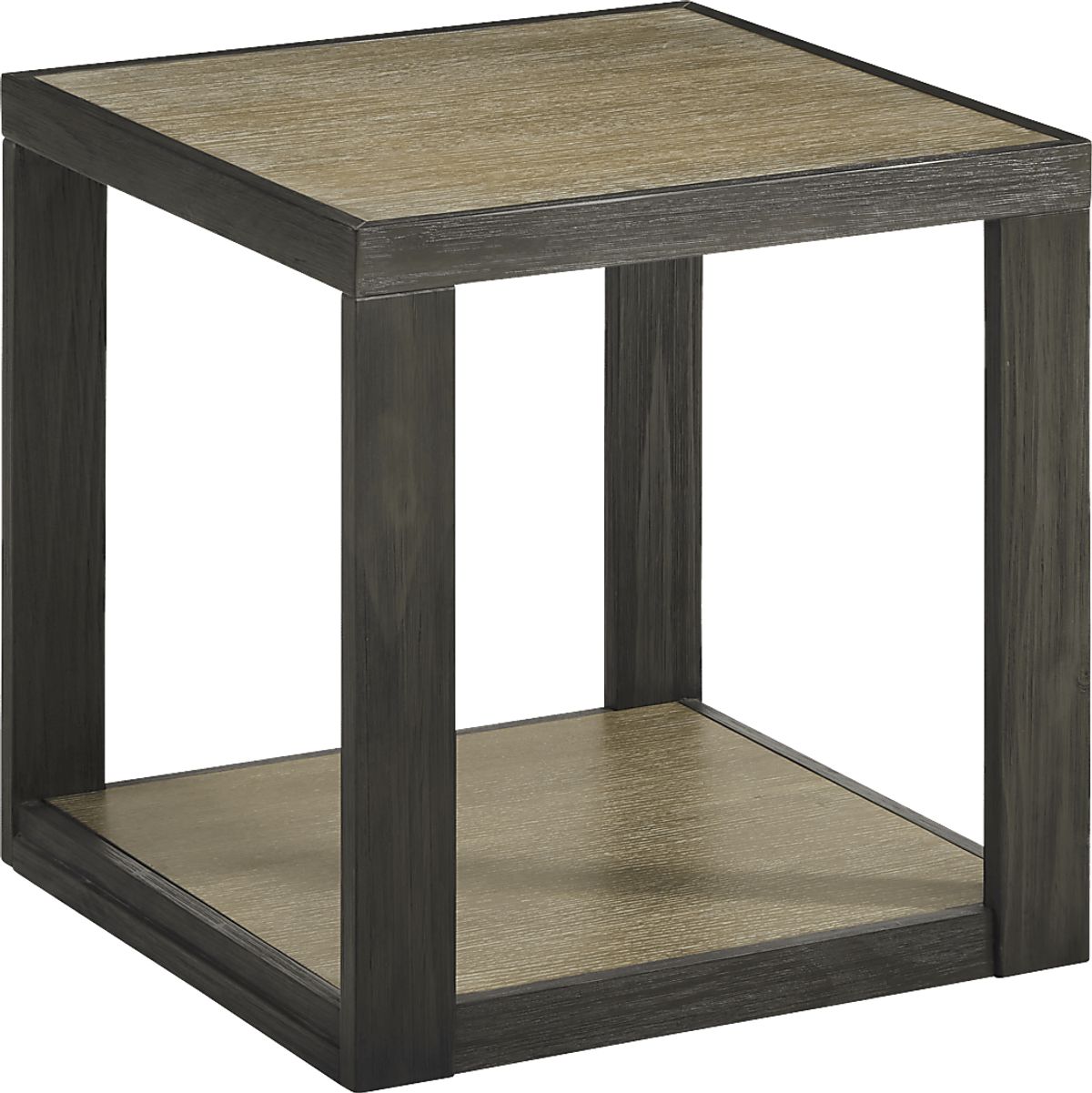 Isley Dark Brown Wood End Table Rooms To Go