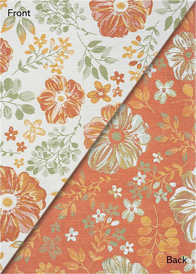 Ismaela Ivory 5'3 x 7' Indoor/Outdoor Rug - Thumbnail - Image 4
