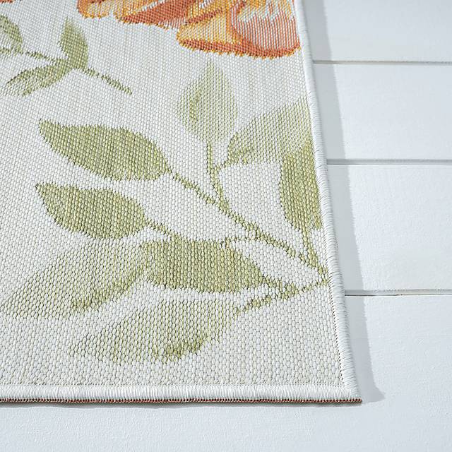 Ismaela Ivory 5'3 x 7' Indoor/Outdoor Rug - Thumbnail - Image 8