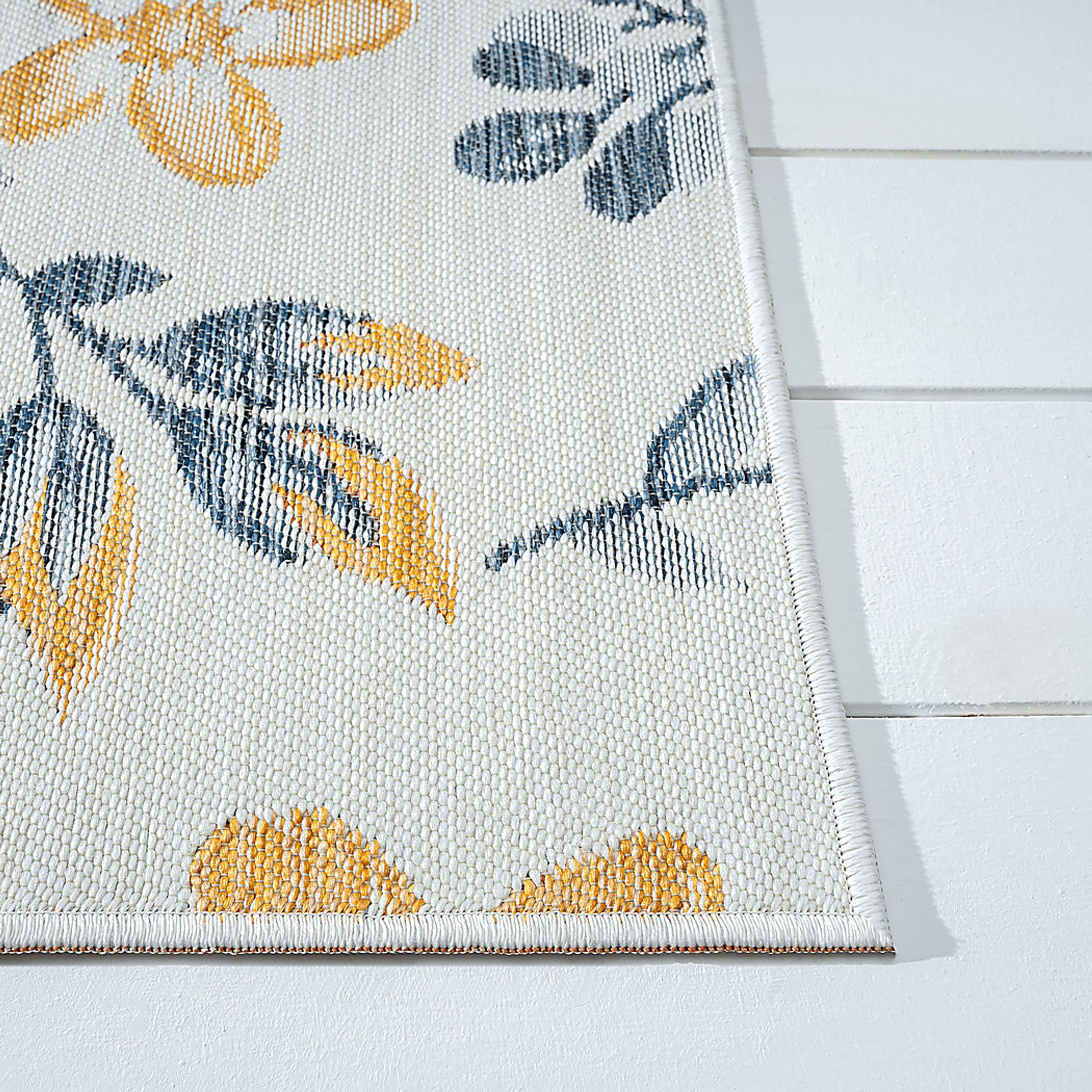 Ismaela Orange 5'3 x 7' Indoor/Outdoor Rug - Image 9