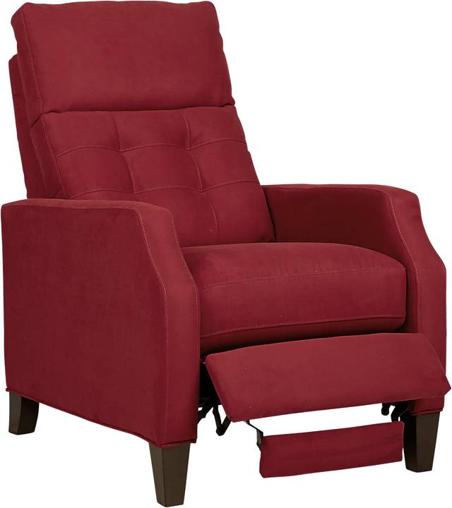 Bromfield Cardinal Microfiber Pushback Recliner - Thumbnail - Image 2
