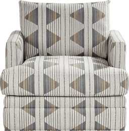 Lazo Green Polyester,Polypropylene Fabric Swivel Accent Chair | Rooms to Go