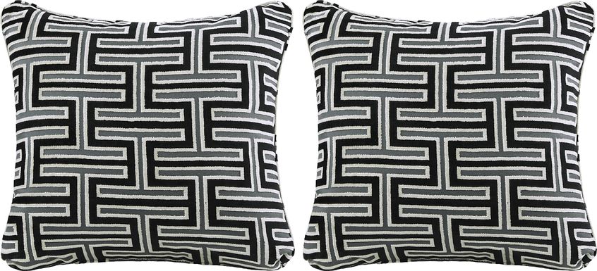 Carter Black Accent Pillow, Home Accents - Accent Pillows