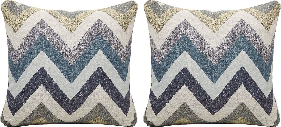 Agler Blue Set Of 2 Accent Pillows - Rooms To Go