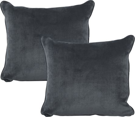 iSofa Romo Gray Accent Pillow (Set of 2)