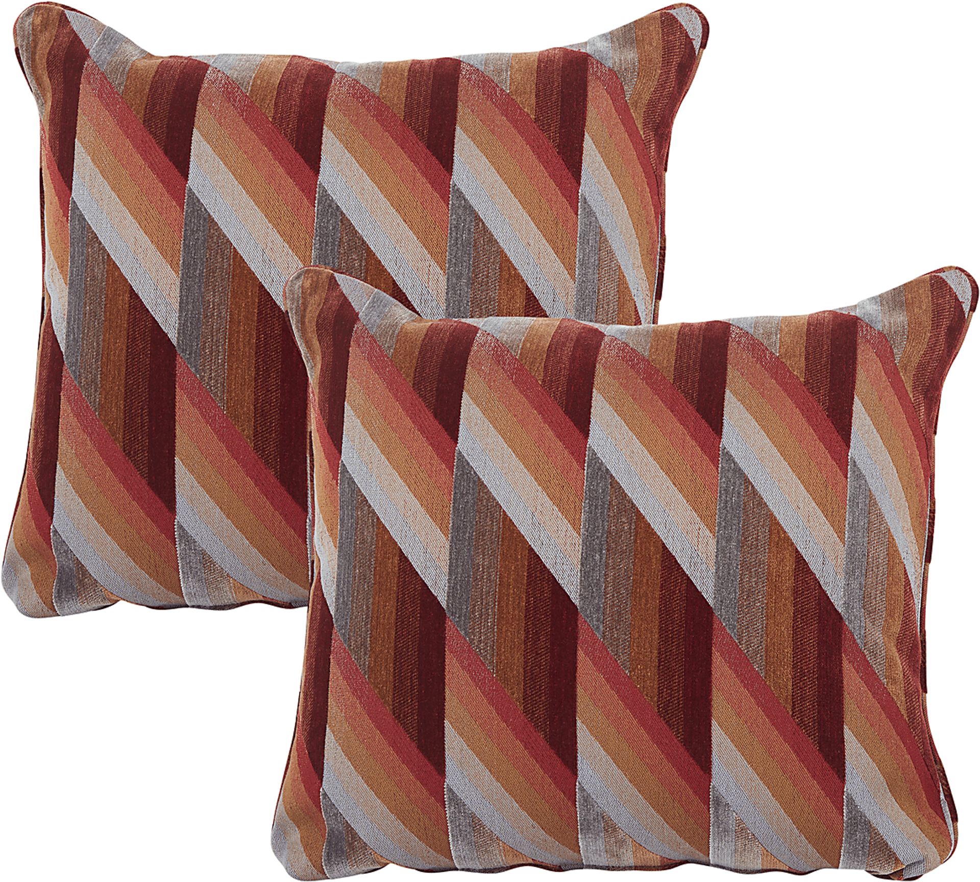 iSofa Tilt Paprika Accent Pillow (Set of 2) - Image 1