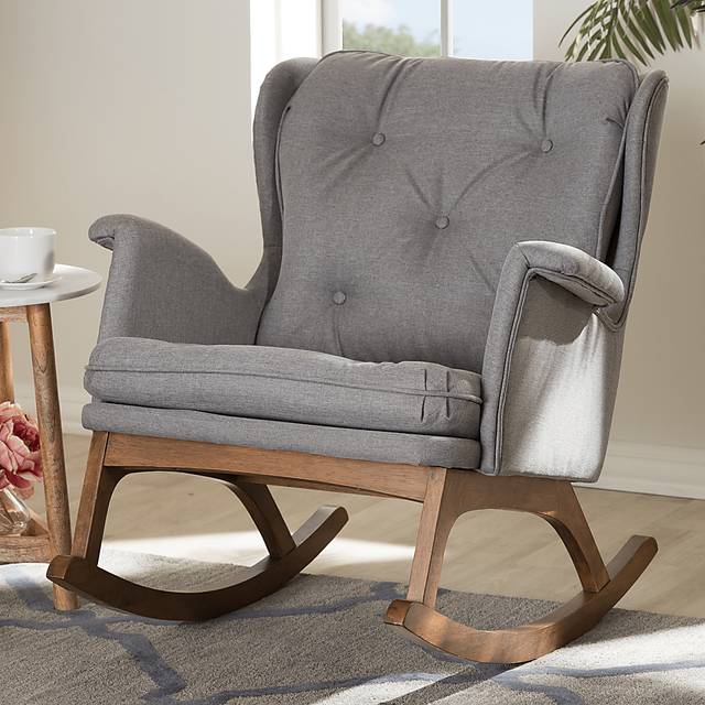 Isolde Gray Accent Chair - Thumbnail - Image 2