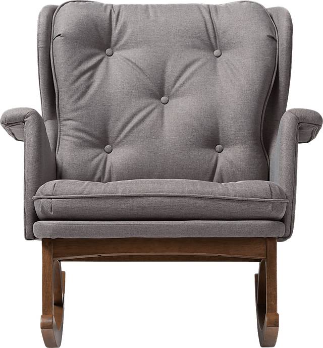 Isolde Gray Accent Chair - Thumbnail - Image 4