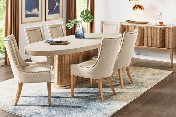 Issabela 5 Pc Slate Dining Room with Upholstered Side Chairs
