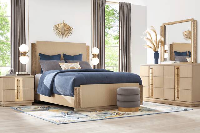 Issabela Caramel 6 Pc Queen Bedroom - Thumbnail - Image 1