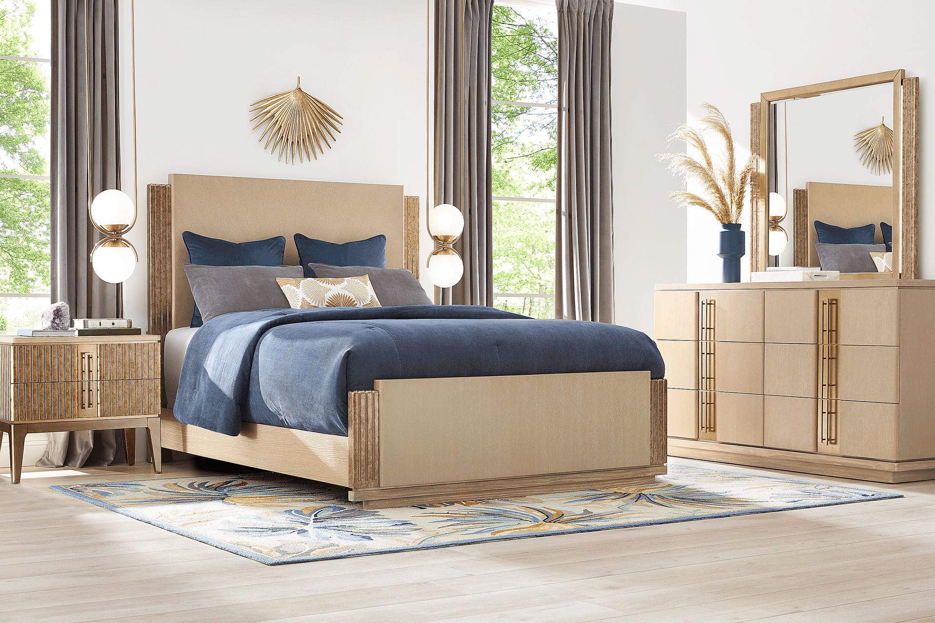 Issabela Caramel 7 Pc King Bedroom - Image 1