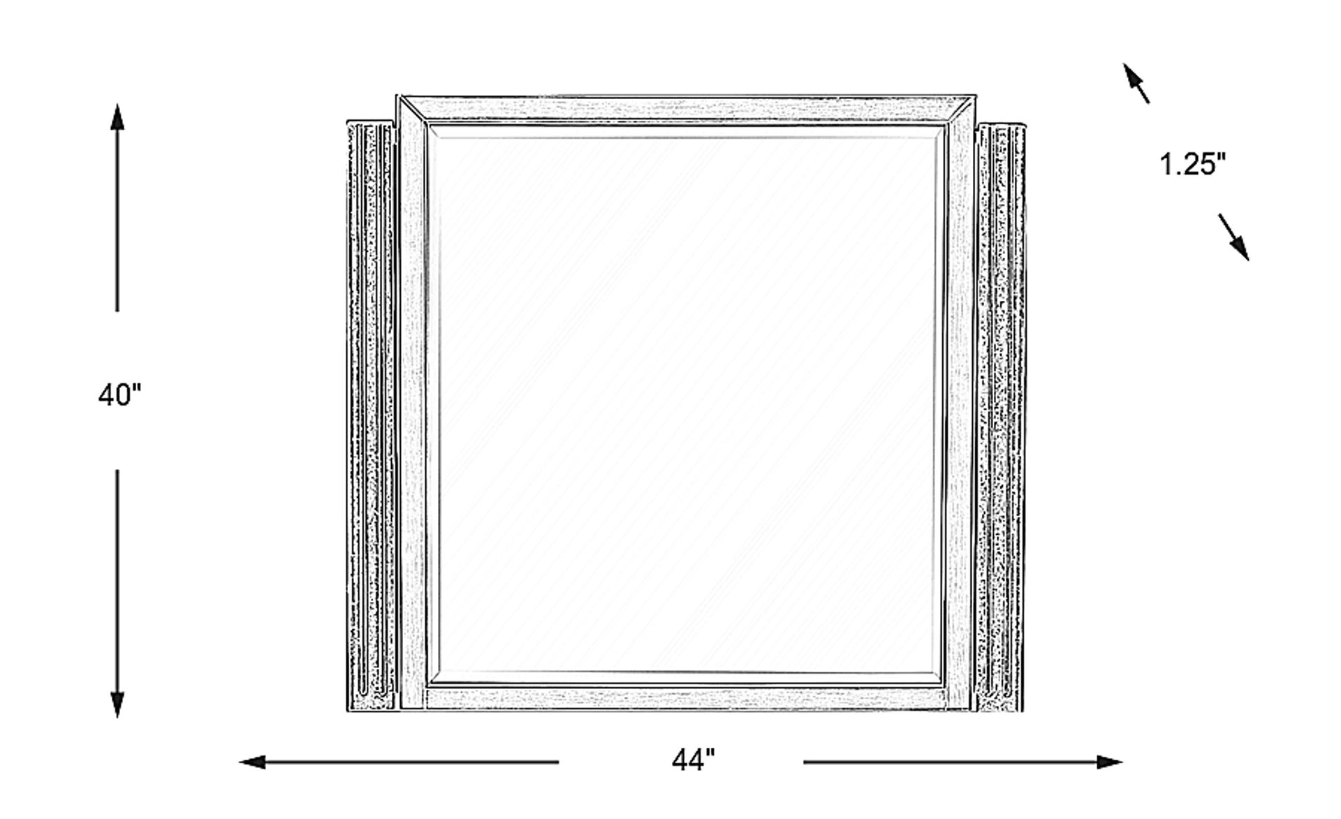 Dimension Image. Please refer to the Dimension Tab on this page for dimension details.