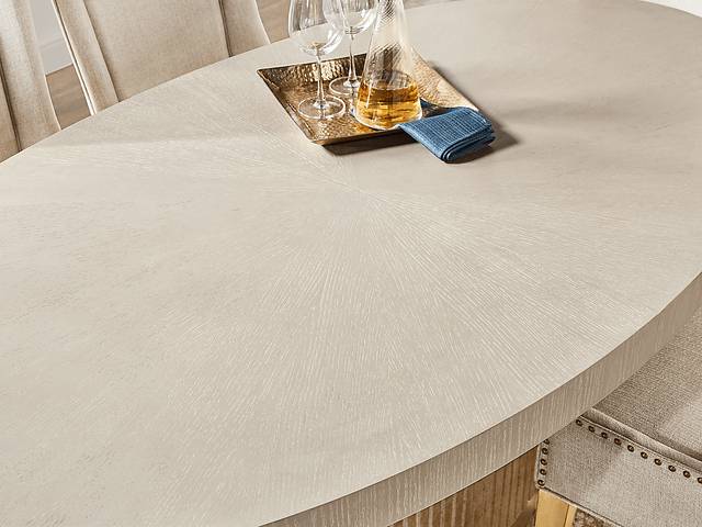 Issabela 5 Pc Slate Dining Room with Upholstered Side Chairs - Thumbnail - Image 5