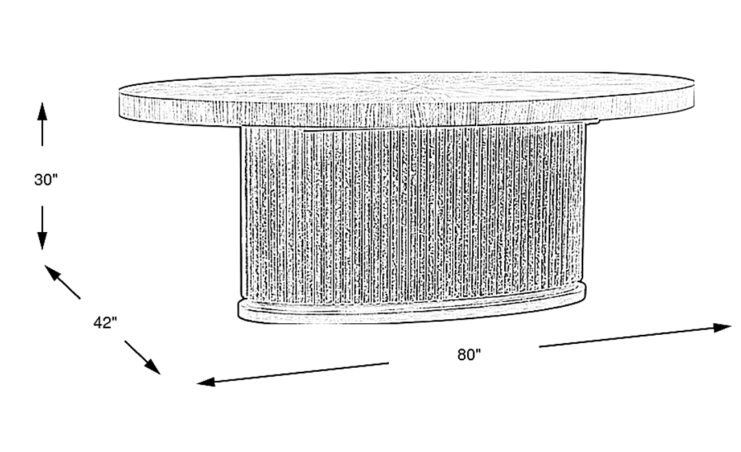 Issabela Slate Dining Table