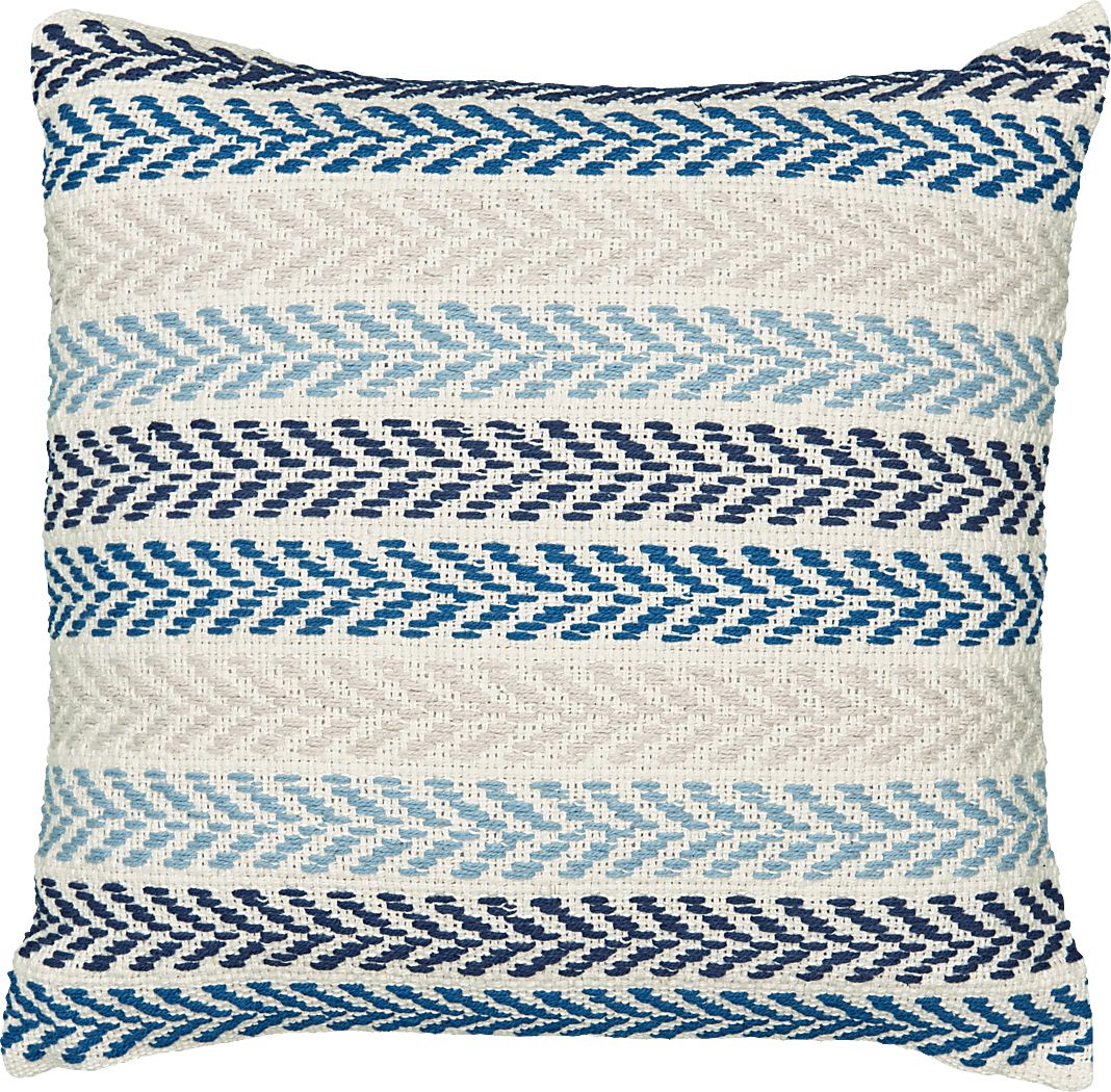 Istarie Blue Throw Pillow