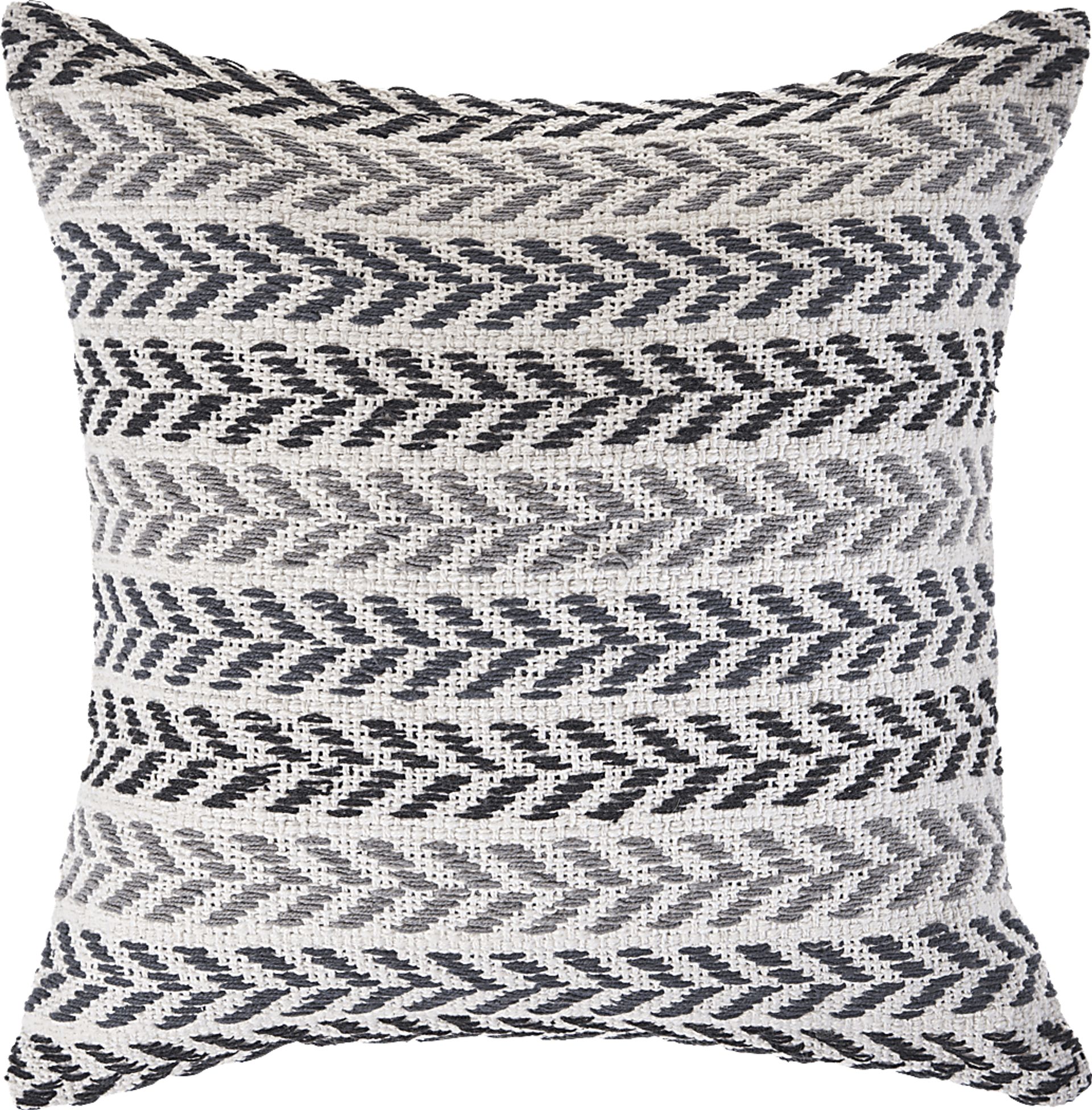 Istarie Charcoal Accent Pillow Set of 2 - Image 3