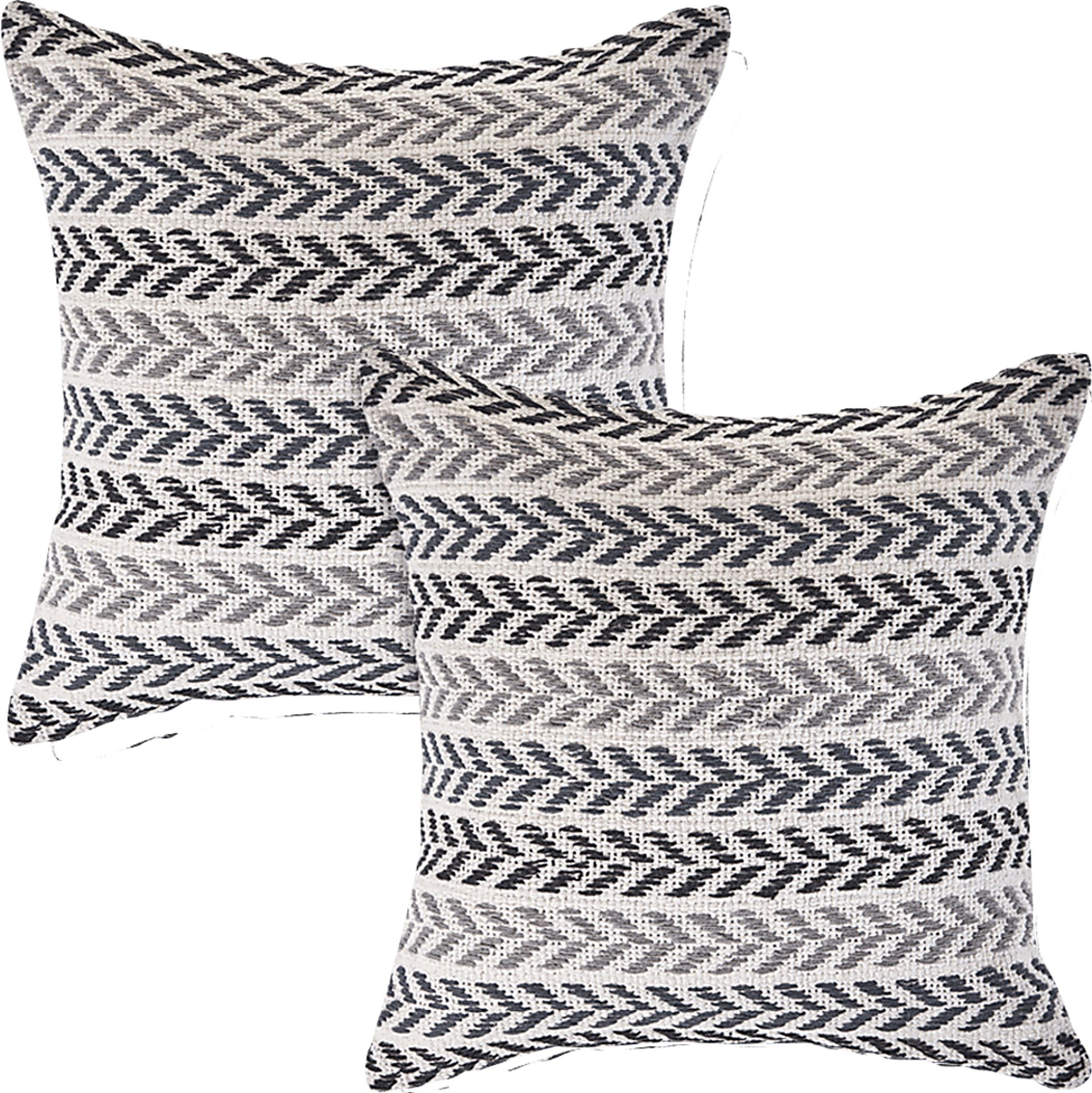 Istarie Charcoal Accent Pillow Set of 2 - Image 1