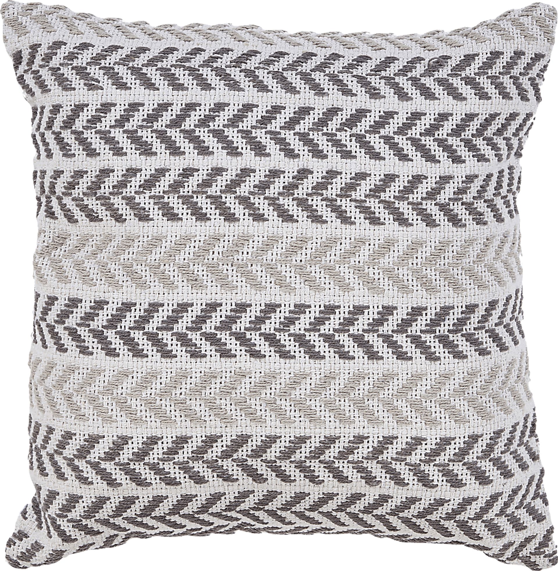 Istarie Gray Throw Pillow - Image 1
