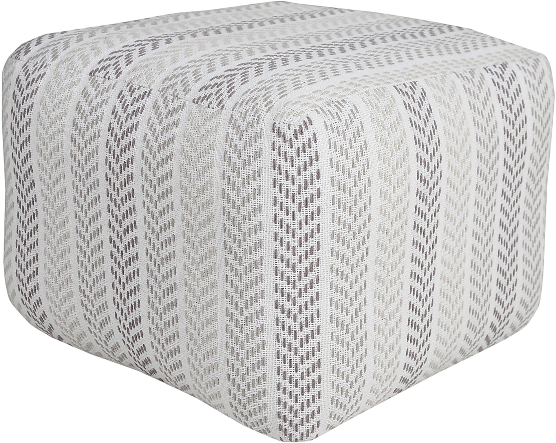 Istarie Light Gray Pouf - Image 4