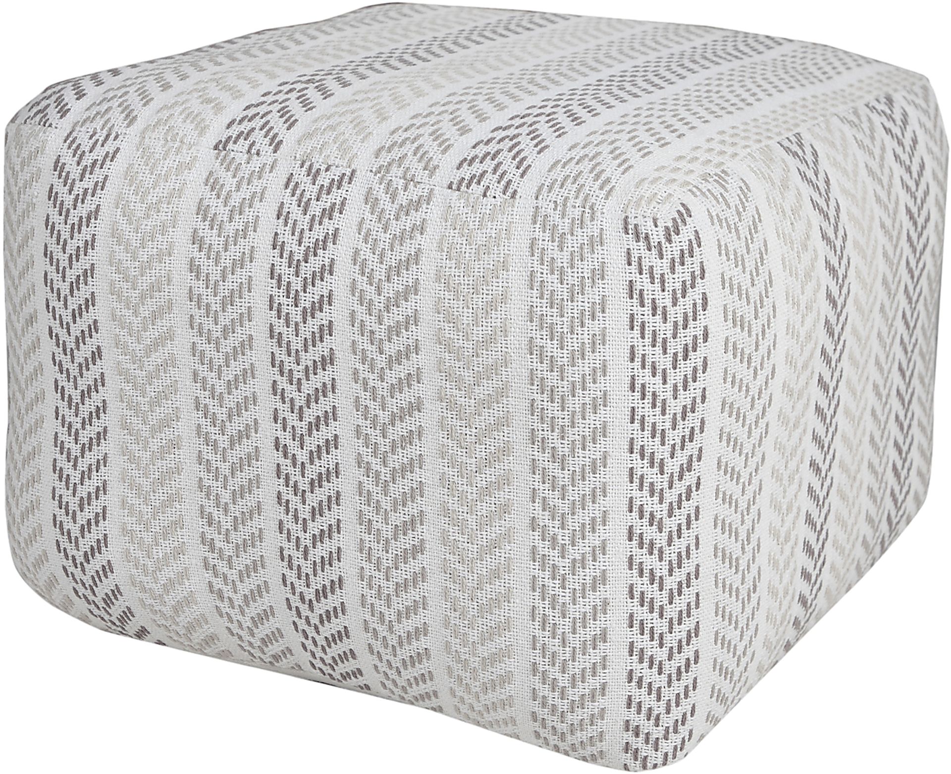 Istarie Light Gray Pouf - Image 5