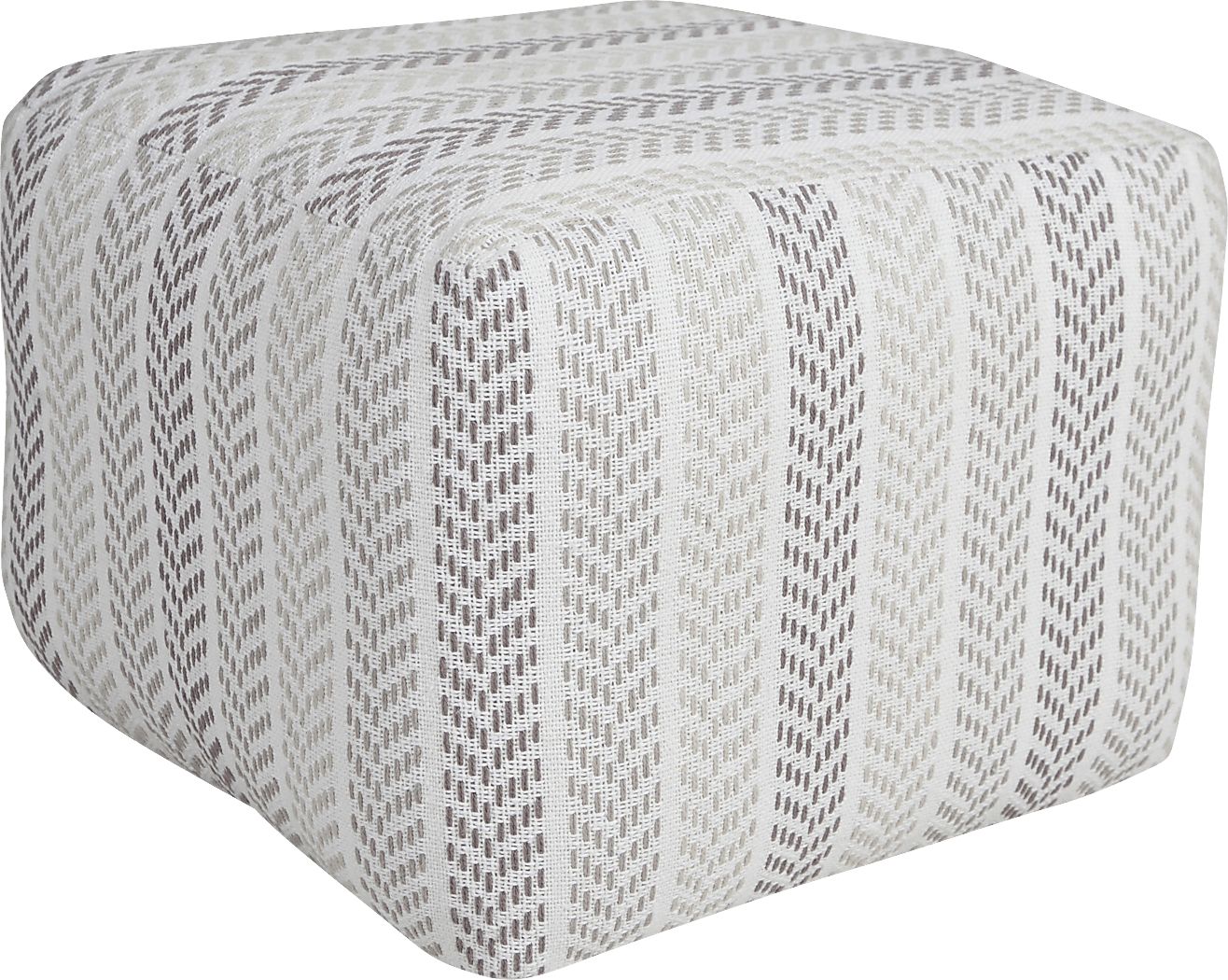 Istarie Light Gray Pouf