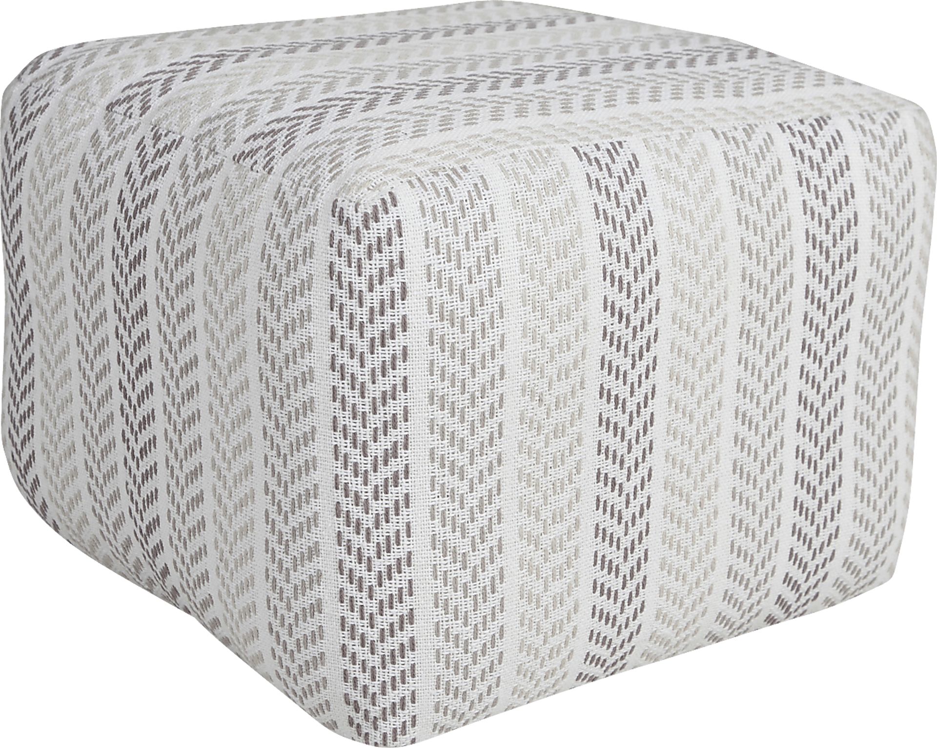 Istarie Light Gray Pouf - Image 1