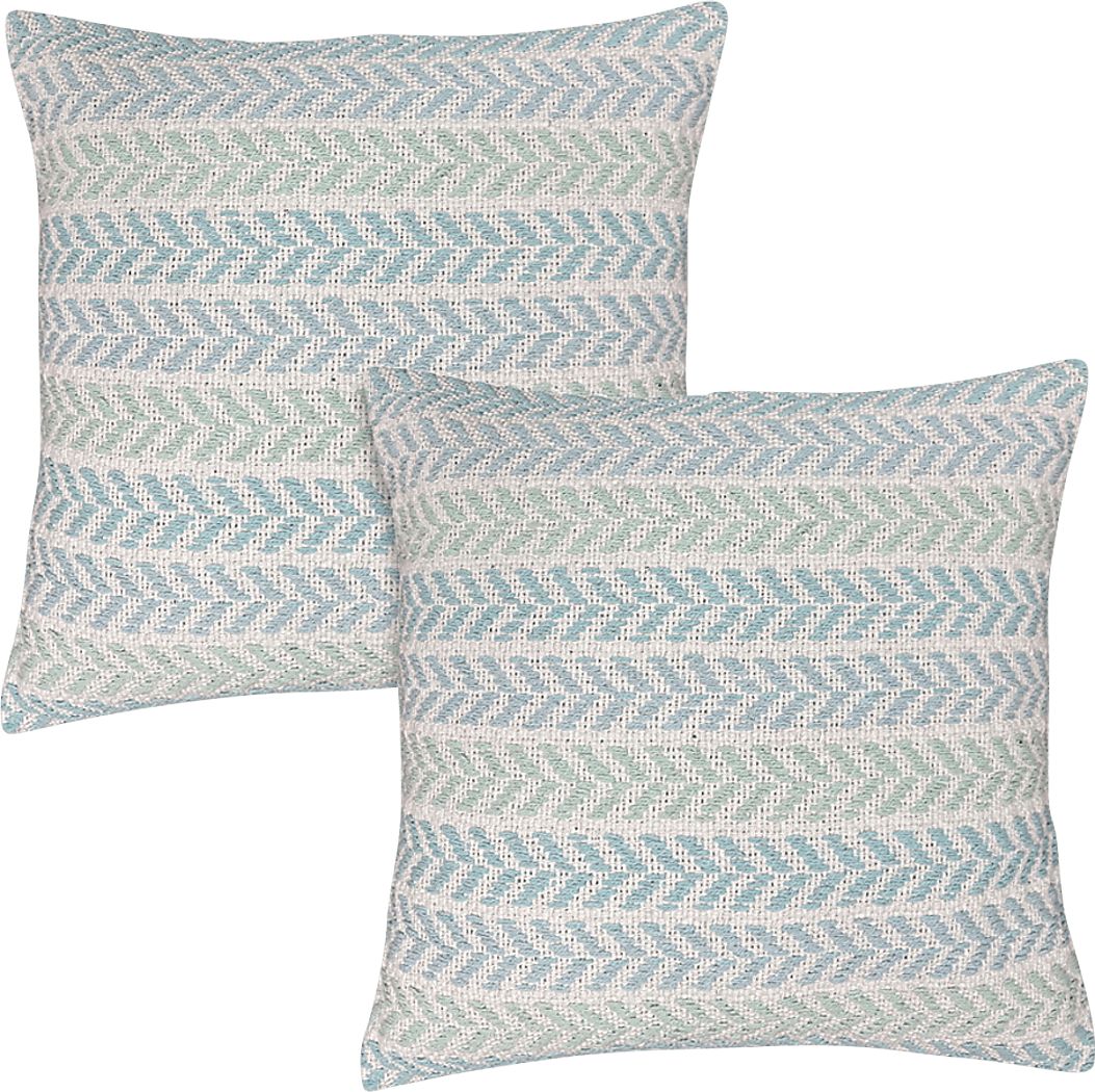 Istarie Spa Blue Accent Pillow Set of 2