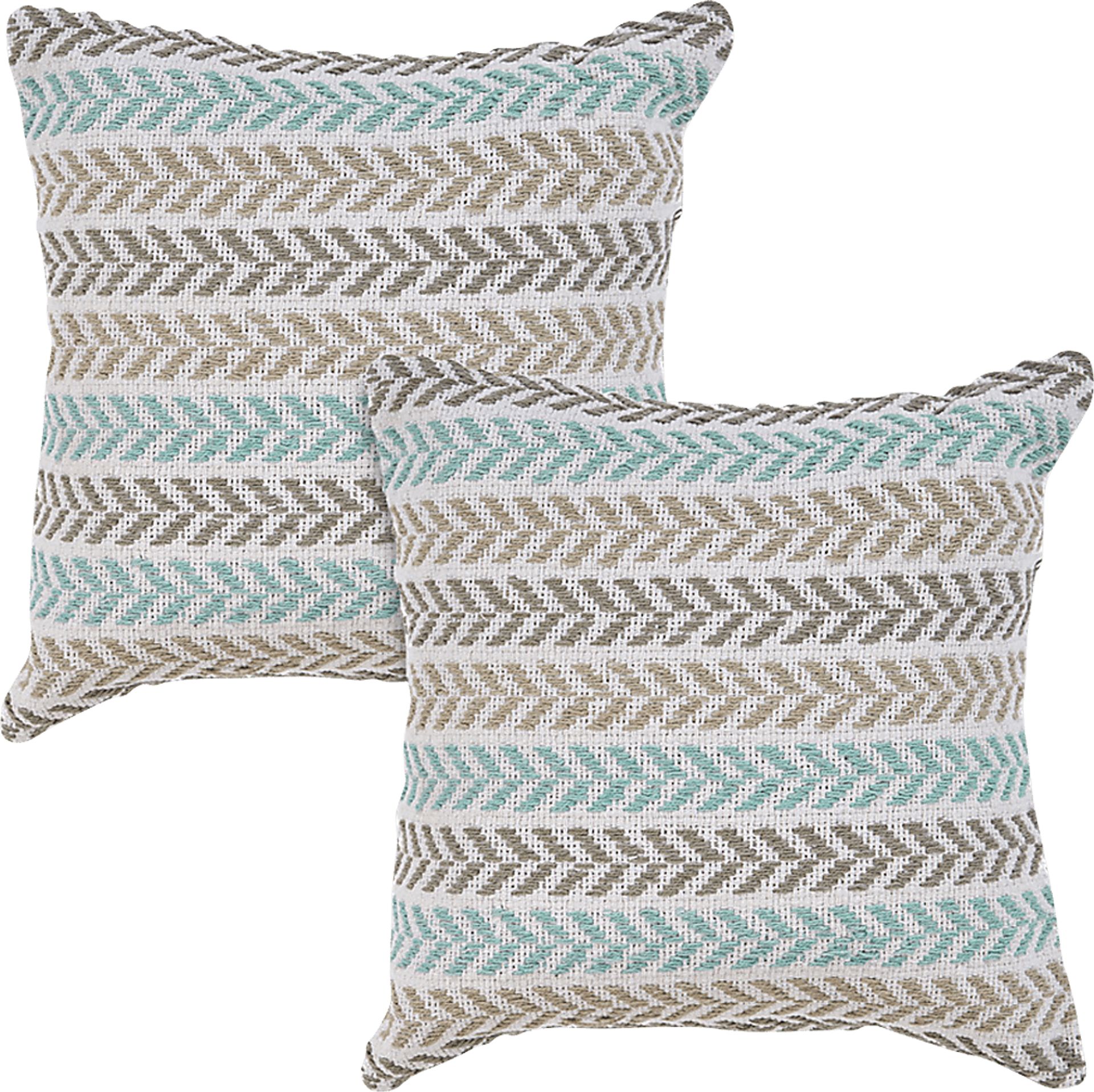 Istarie Turquoise Accent Pillow Set of 2 - Image 1