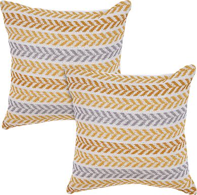 Istarie Yellow Accent Pillow Set of 2