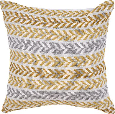 Istarie Yellow Throw Pillow